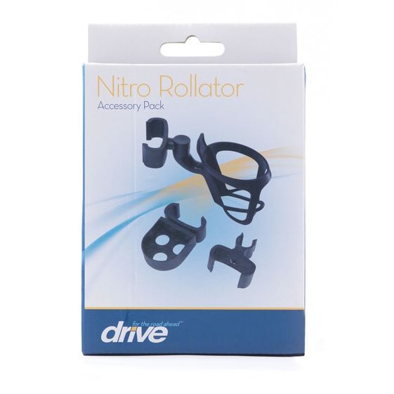 Bottle Holder and Cane Holder Accessory Pack for the Drive Medical Nitro Rollators